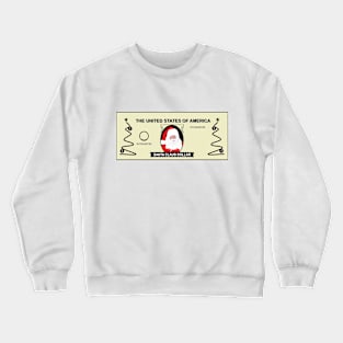 Banknote with image of Santa Claus Crewneck Sweatshirt